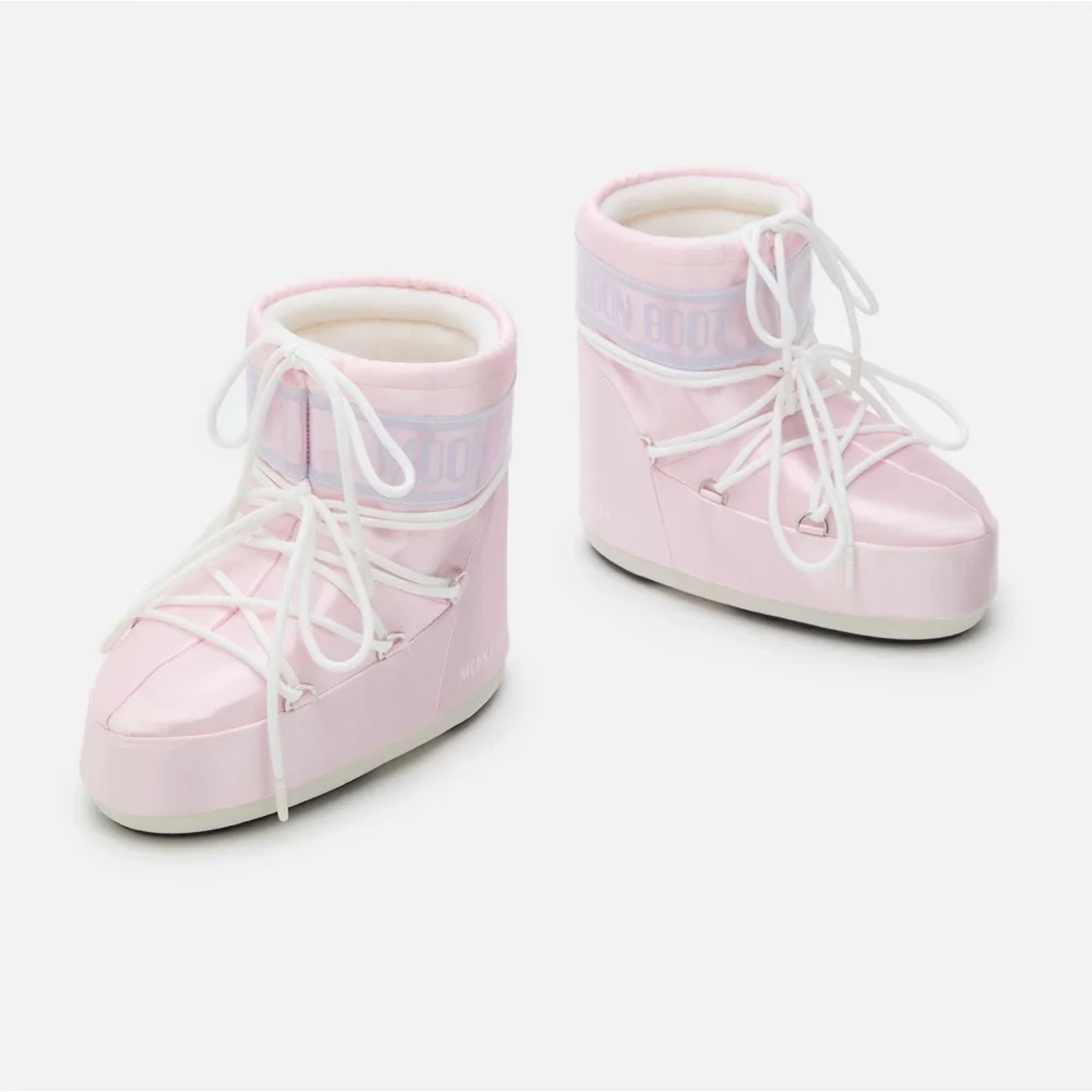 Moon Boot Icon Low Rose Pearly Boots Rose